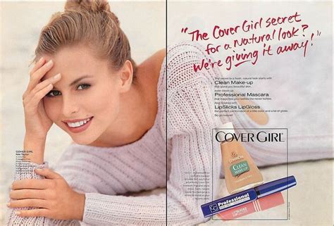1994 Niki Taylor 2 Pages Magazine Print Ad Cover Girl Make Up Publicité