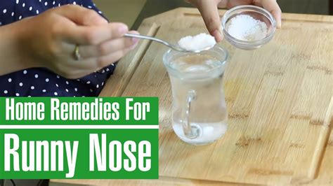 3 Best Natural Home Remedies To Stop Runny Nose Youtube