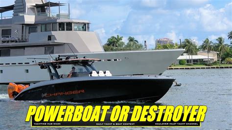 Powerboat Or Destroyer The Yacht Channel Haulover Inlet Miami