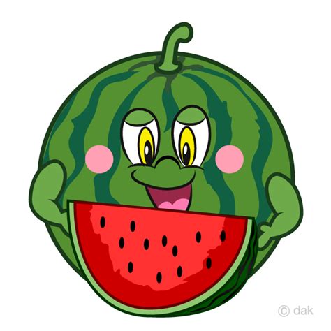 Eating Watermelon Cartoon Free Png Image｜illustoon