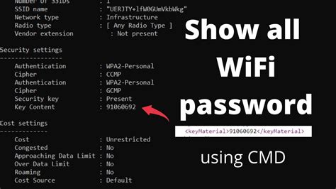 Cmd Using Find All Wi Fi Passwords With Only 1 Command Window 10