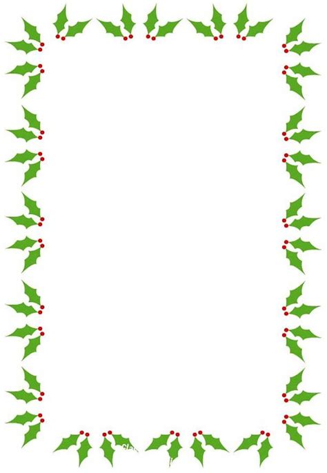 Festive Christmas Borders For Download And Print