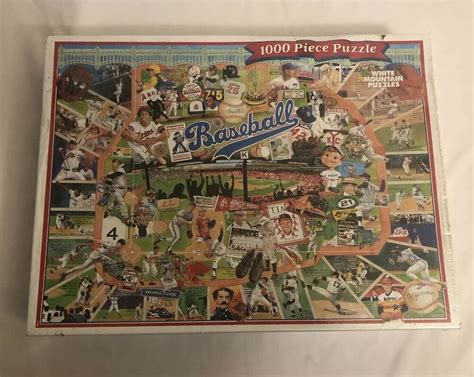 History Of Baseball 1000 Piece White Mountain Puzzles 3295 New