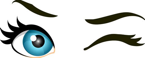 Blue Winking Eyes Png Clip Art Winking Eyes Png Transparent Png