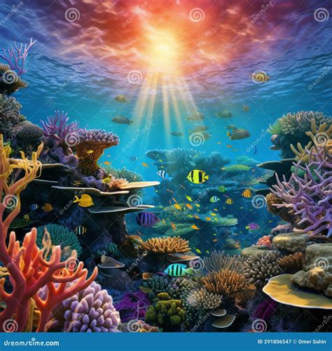 Underwater Oasis: a Coral Haven in Full Bloom Stock Image - Image of