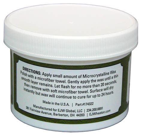 Ej Wheaton Co Microcrystalline Wax Polish Preserves And Protects M