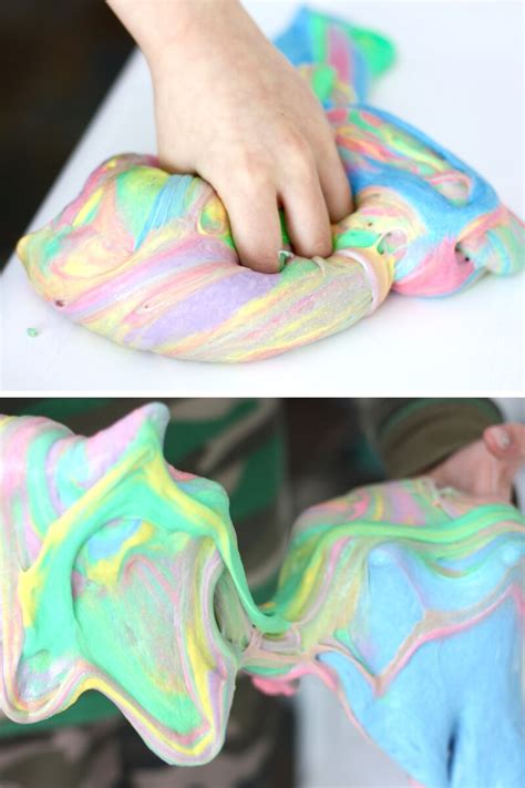 Unicorn Slime Recipe With Stretchy Homemade Slime