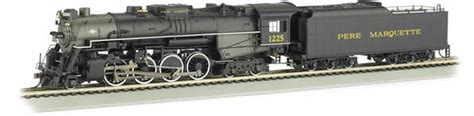 50955 2 8 4 Berkshire Steam Locomotive Pere Marquette 1225 N Scale