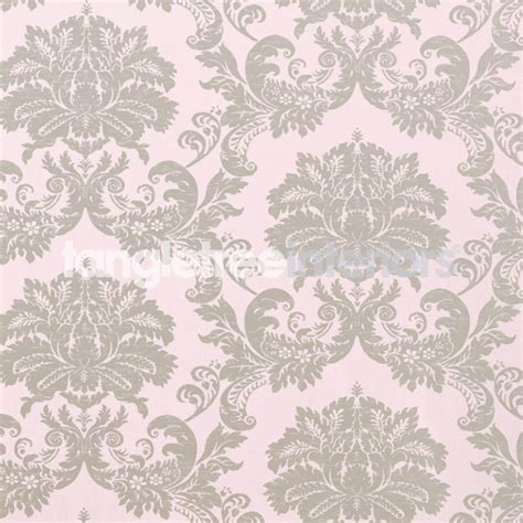 42 Grey Damask Wallpaper Silver Wallpapersafari