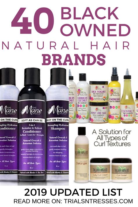Black Owned Natural Hair Brands 2019 Updated List Trials N Tresses In 2020 Natural Hair