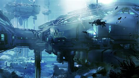 Halo 5 Underwater Station Mp Concept Sparth Environment Concept