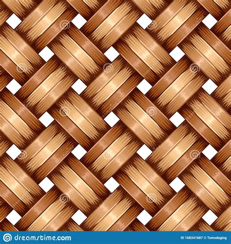 Bamboo Wood Weaving Pattern Natural Wicker Texture Surface Theme