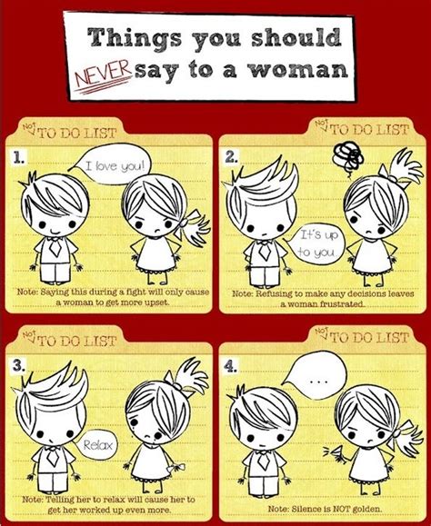 😄 Things You Should Never Say To A Woman 😄 Trusper