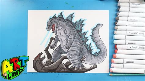 How To Draw GODZILLA VS MUTO YouTube