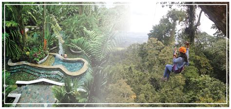 Family enjoying a zipline adventure on vacation. Arenal Canopy Baldi hot springs Dinner - Arenal Canopy ...