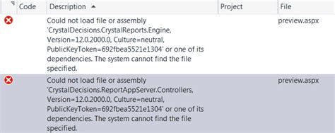 Crystal Reports Could Not Load File Or Assembly CrystalDecisions
