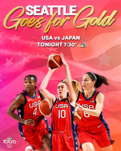 Jewell Lloyd 4 Breanna Stewart 10 And Sue Bird 6 Team Usa Womens Basketball 20202021