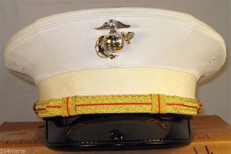 Usmc Us Marine Corps Male Officer Dress Blues And Alpha Hats Caps Covers