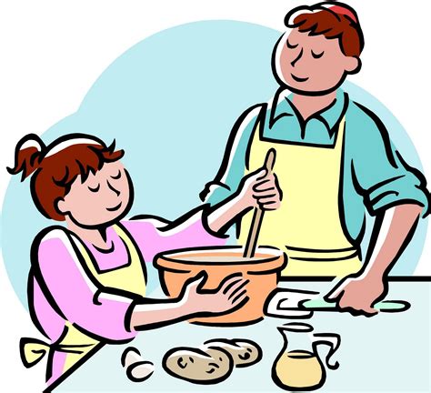 Kids Cooking Clipart Black And White Free Clipartix