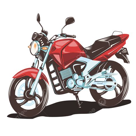 Red Motorcycle Vector Art Png Vector Material Of Red Motorcycle