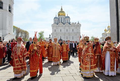 Primate Of Russian Orthodox Church Celebrates Liturgy At The Cathedral