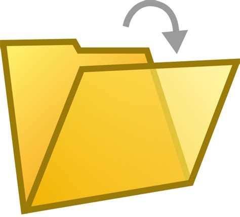 Open Folder Document Clip Art At Vector Clip Art Online