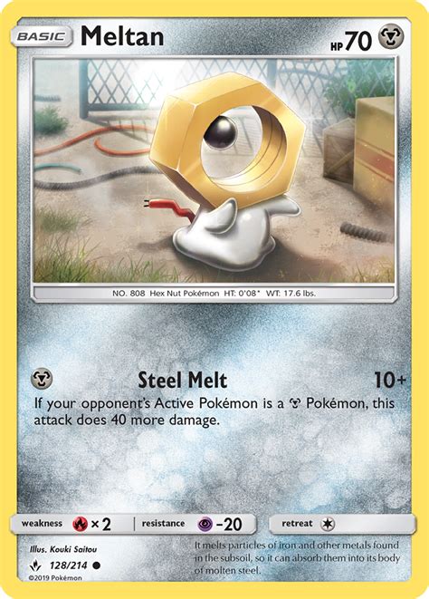 Your privacy is important to us. Meltan 128/214 SM Unbroken Bonds Common Pokemon Card NEAR ...