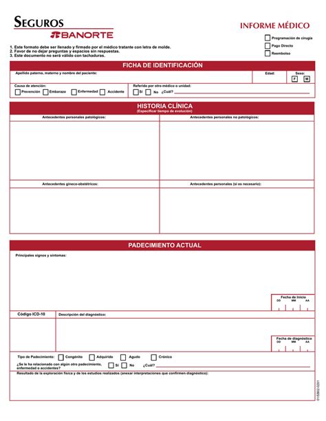 Formato Informe Medico