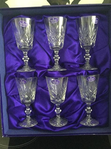 Royal Doulton Crystal Wine Glasses Boxed Set Of 6 In Bournemouth Dorset Gumtree