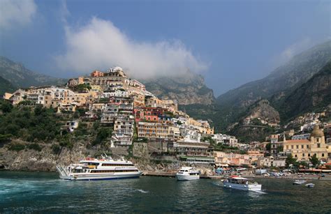 Breathtaking Medieval Town Of Positano In Campania Italy