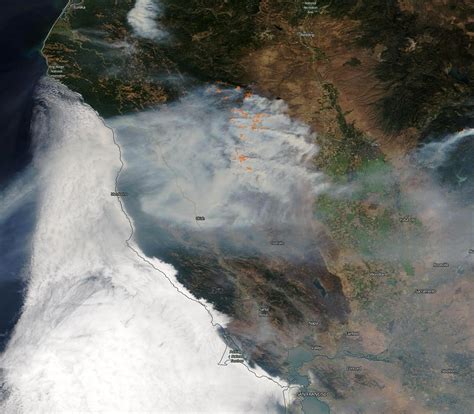 Nasa Satellites Aid Efforts To Track Californias Wildfire Smoke From Space