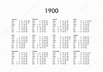 Calendario del año 1900 — Foto de stock © claudiodivizia #112901668