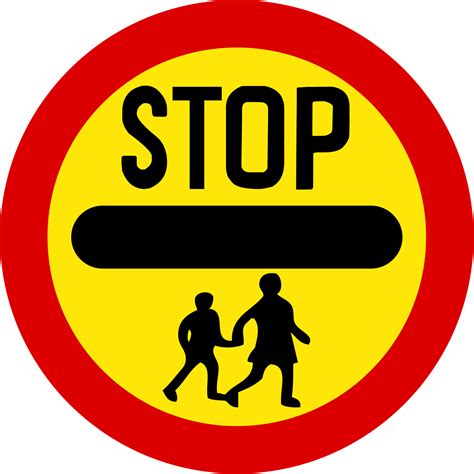 Singapore Road Signs School Crossing Patrol Sign Clipart Full Size