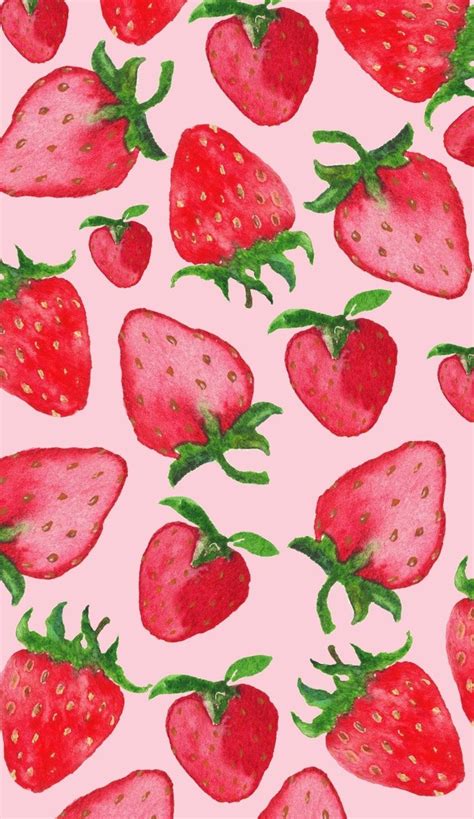 Strawberry Aesthetic Wallpapers Wallpaper Cave