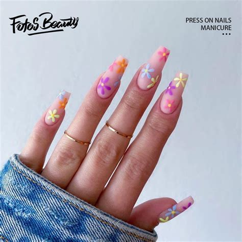 Fofosbeauty 24pcs Fake Press On Nails Coffin Short Fake Nails For Girls