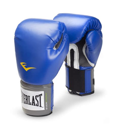 Everlast Elite Pro Style Workout Training Boxing Gloves Size 12 Oz Blue