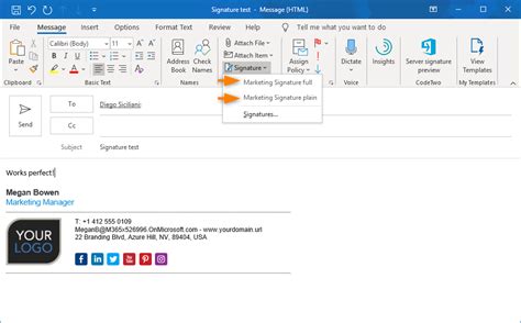 Create An Email Signature In Microsoft Outlook Polfseo