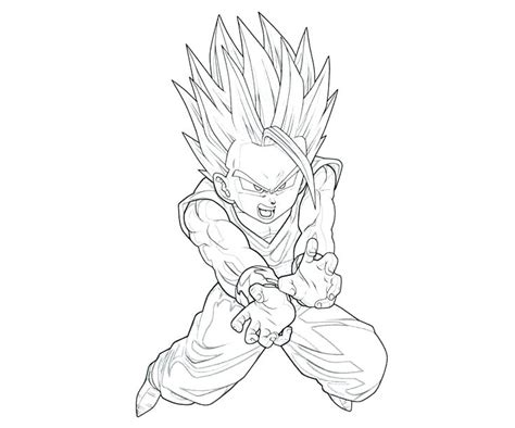 While this little family lived peacefully. Gohan Super Saiyan 2 Coloring Pages at GetDrawings | Free ...