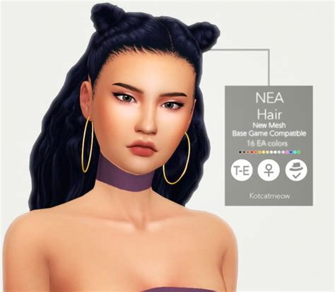 Sims 4 Hairs Kot Cat Nea Hair