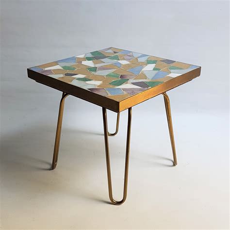 Vintage Mosaic Side Table By Ilse Mobel 1950s 137400