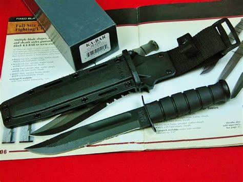 Ka Bar 1213 Full Size Fighting Knife 7 Black Plain Blade Flickr