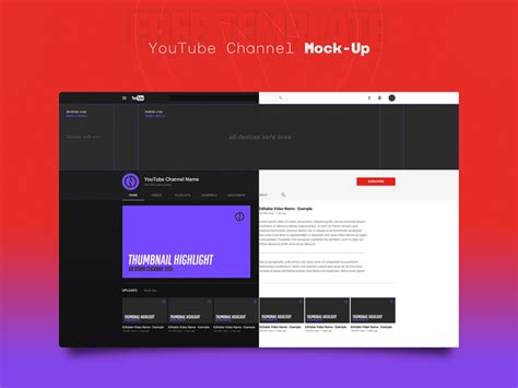 A scarf is an item of clothing commonly used by females in daily life. YouTube Channel Mockup Template - Free PSD - Freebie Supply