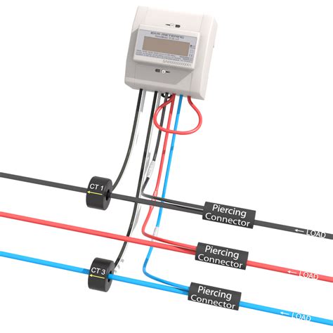 Three Phase Energy Meter Circuit Diagram