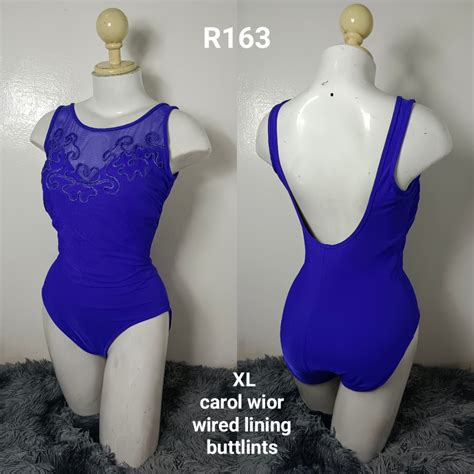 XL Royal Blue Onepiece One Piece Swimsuit Swimpwear On Carousell