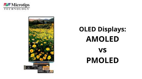 Oled Displays Key Differences Between Amoled And Pmole