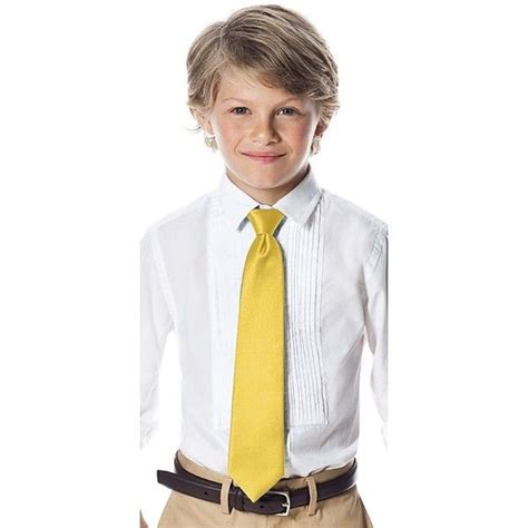 Daffodil Boys Neck Tie Weddington Way Little Boy Hair Styles Pin