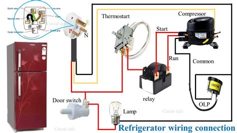 Refrigerator Wiring Diagram Refrigerator Wiring Connection Circuit