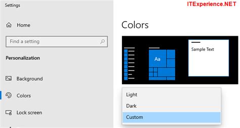 Change Taskbar Color In Windows 10 1903 And Later Itexperiencenet
