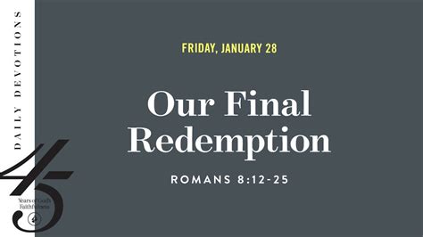 Our Final Redemption – Daily Devotional - YouTube