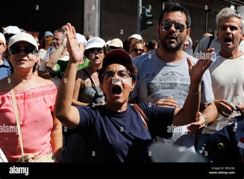 Athens, Greece. 18th Sep, 2013. Civil servants protest in the center of